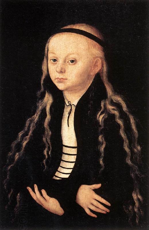 CRANACH, Lucas the Elder Portrait of a Young Girl khk oil painting picture